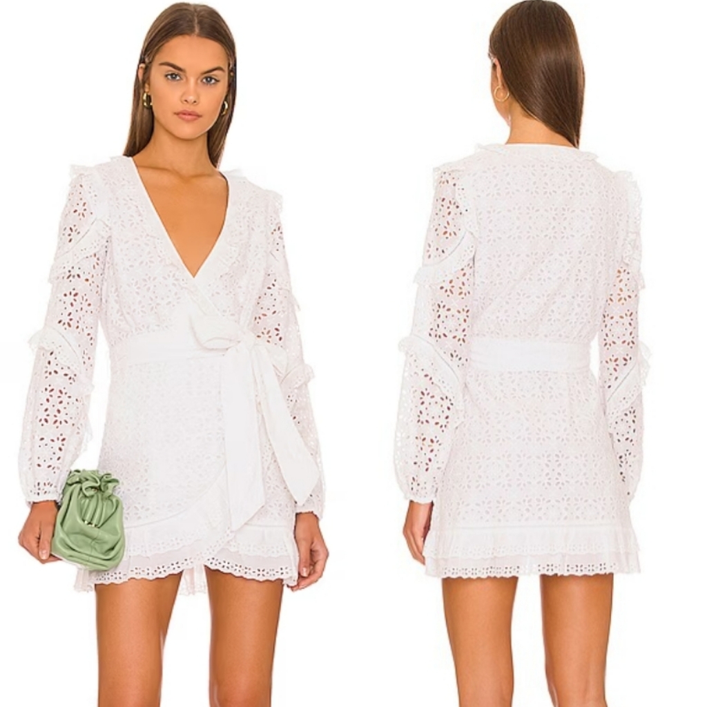 Veronica Beard | Julia White Eyelet Lace Dress Nwot